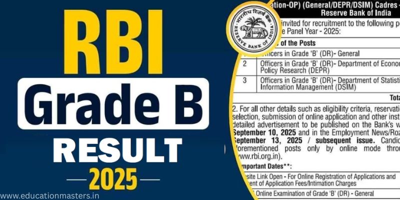 rbi grade b result